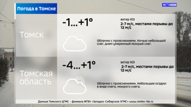 Пасмурная погода сохранится в Томской области в четверг