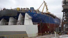 Атомный ледокол "Якутия" готов к спуску на воду