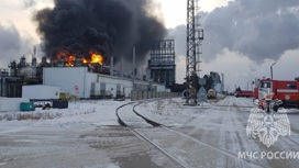 В Ангарске вспыхнул пожар на нефтеперерабатывающем предприятии
