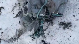 Место падения неопознанных летающих аппаратов сняли на видео
