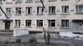 Попавшую под удар ВСУ больницу в Новой Каховке сняли на видео