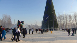 Главную елку Красноярска разберут в конце февраля