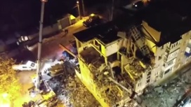 МЧС показало кадры разрушенного дома под Тулой, снятые беспилотником
