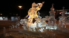 Амурчане стали вторыми на фестивале ледяных скульптур