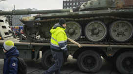 Т-72 увезли из центра Таллина