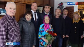 В Тахтамукайском районе поздравили одну из старейших жительниц Адыгеи Евдокию Нестерову