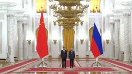 Путин и Си встретились в Георгиевском зале, начались переговоры