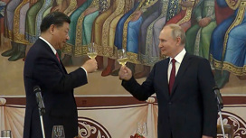 Владимир Путин дал государственный обед в честь Си Цзиньпина