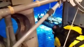В МЧС показали кадры экстренной эвакуации моряка с инсультом с борта судна