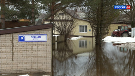 Весеннее половодье: в пригороде Кирова вода вплотную подошла к хозпостройкам и жилым домам