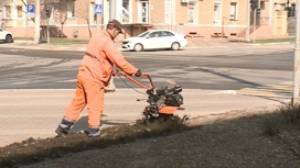 Около 300 сотрудников Белгорблагоустройства убирают город после зимы
