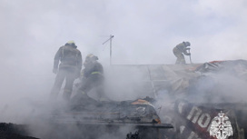 Три человека сгорели в частном доме в Новосибирске