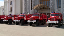Пожарным Прикамья передали новые машины