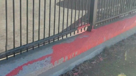 Забор посольства России в Оттаве облили краской