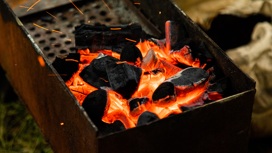 Как не стоит разжигать уголь в мангале