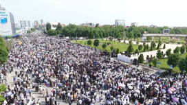 Жители Грозного вышли на митинг