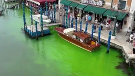 В Венеции выясняют, кто покрасил воду в Гранд-канале
