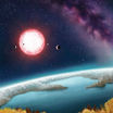 Экзопланета Кеплер-186f стала первой экзопланетой, эквивалентной по размерам Земле, и при этом располагающейся в обитаемой зоне своей звезды