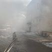 Мощный пожар произошел на складе пиломатериалов в Биробиджане