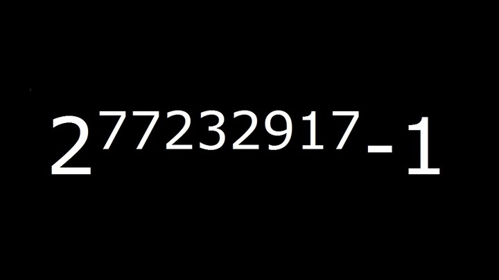 Самое большое простое число было названо M77232917.