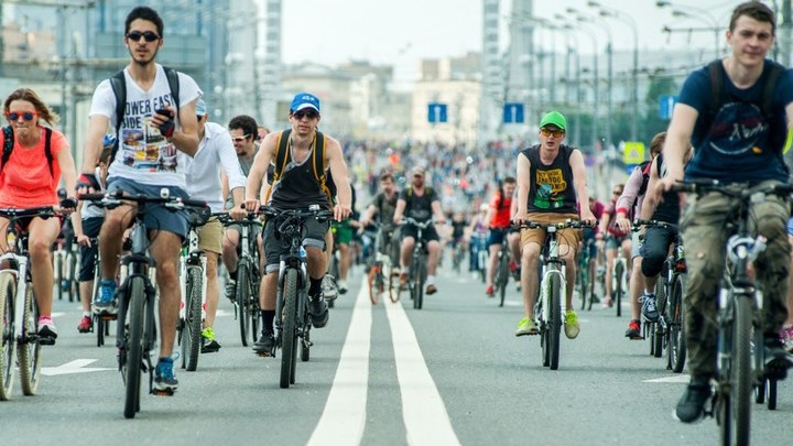 в московском велофестивале приняли участие более 42 тысяч человек