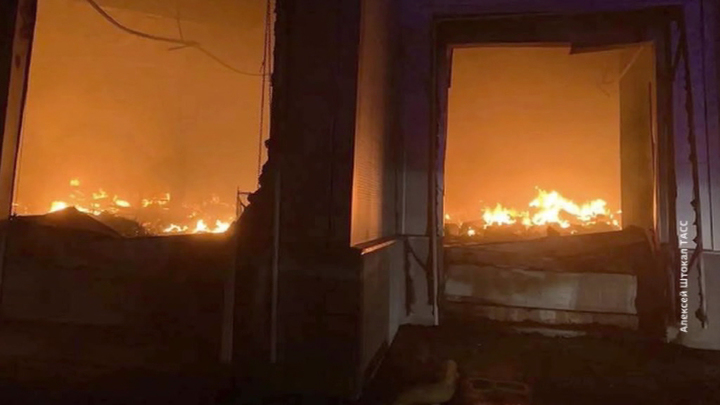 В подмосковном Жуковском тушат крупный пожар