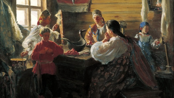 Зимним вечером. 1907 Иван Семёнович Куликов (1875-1941)