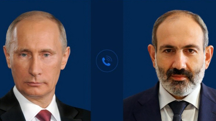 Путин провел телефонный разговор с премьером Армении Пашиняном
