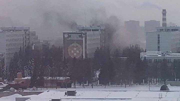 Пожар вспыхнул в казарме воинской части в Новой Москве