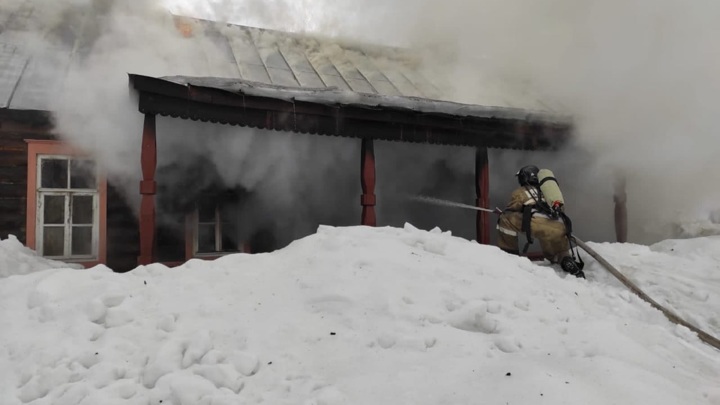В Татарстане случился пожар в музее Владимира Ленина