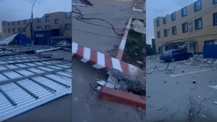 В воронежском селе буря разрушила гостиницу