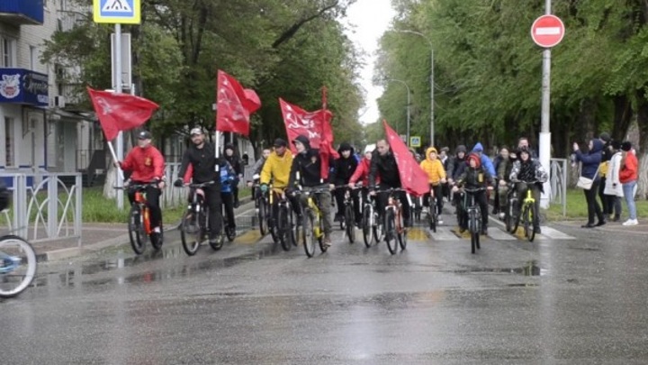 Победная велоэстафета прошла в Невинномысске впервые